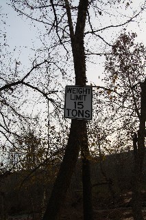 Weight limit ahead